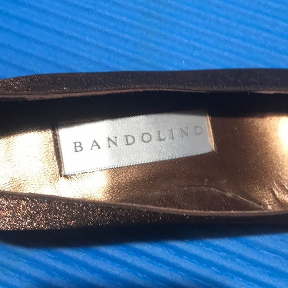 Bandolino Copper Brown Lame Festive Studded Heels8 - Picture 5 of 8